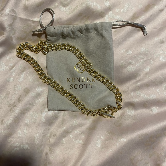Kendra Scott Whitley Gold Chain Necklace with rhinestones - Picture 3 of 6